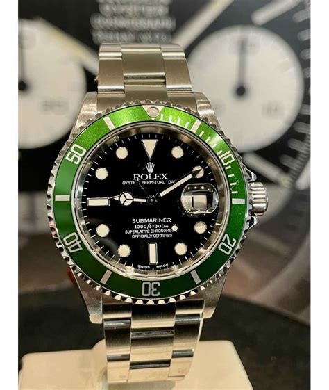 mark vii rolex ghiera verde|Rolex Submariner Date 16610 LV Ghiera Verde .